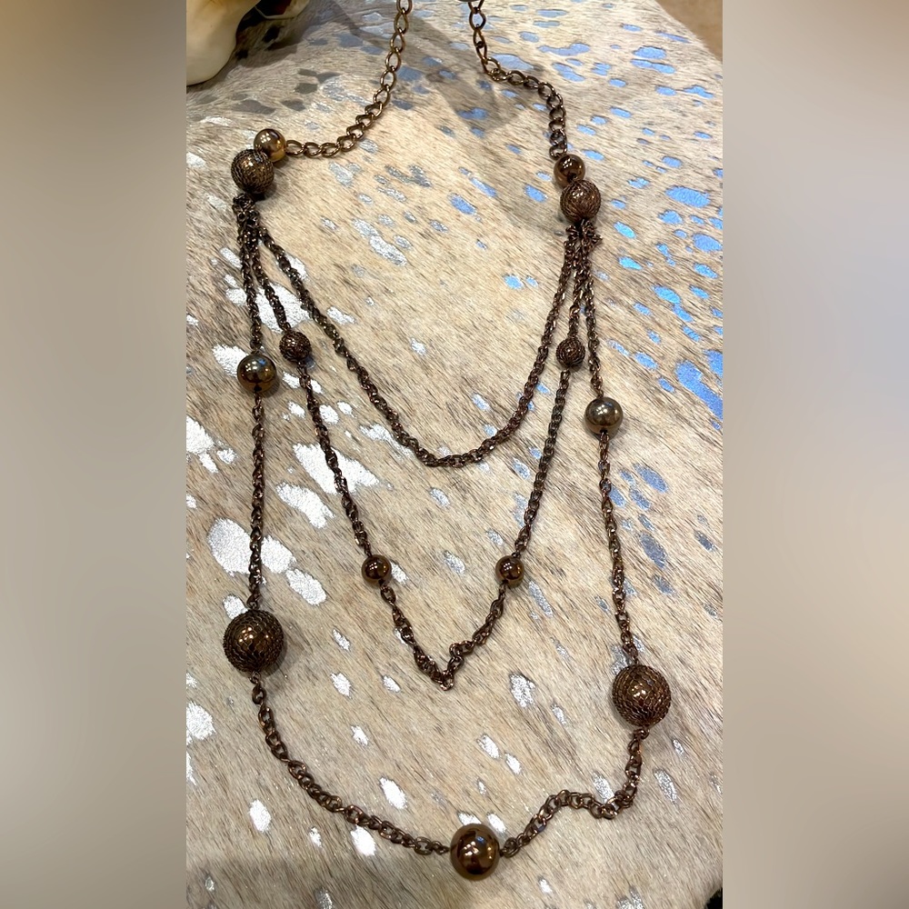Long layered necklaces